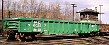 G47 Penn Central Steel Floor Coil Rack Gondola